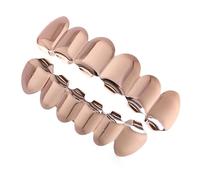 Sehuby Grillzs Hip Hop amovibles pour dents supérieures et inférieures confortables pour fêtes et festivals de musique