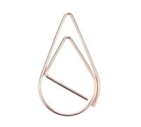 Sehuby Lot de 100 trombones décoratifs en métal en forme de goutte d'eau pour bureau, école