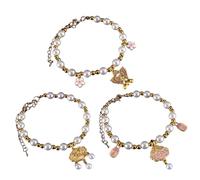 Sehuby Lot de 3 colliers de perles classiques pour animaux de compagnie - Pour le Nouvel An chinois - Longueur réglable - Pour chats et chiens