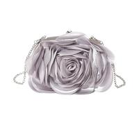 Sehuby Mini pochette de soirée élégante en satin avec chaîne amovible pour mariage, fête, événement, sac à main pour femme