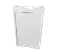 Sehuby Panneau de ruelle pliable avec double affichage partiel 68 x 108 cm Cadre ABS pour publicité de magasin de restaurant