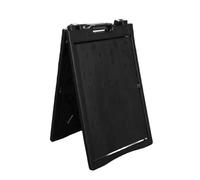 Sehuby Panneau de ruelle pliable avec double affichage partiel 68 x 108 cm Cadre ABS pour publicité de magasin de restaurant