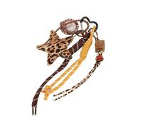 Sehuby Porte-clés traditionnel en forme d'étoile avec cordon en polyester pratique pour décoration de mode