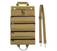 Sehuby Sacs de rangement, sac à outils en toile, petit sac à outils avec 5 poches zippées, sac de transport pour outils