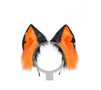 Sehuby Serre-tête en peluche avec oreilles de loup - Accessoire de coiffure pour adultes - Pour Halloween - Thème animal - Cosplay