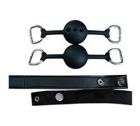 Sei Mio - baillon bouche set - 2 pièces - noir