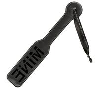 Sei Mio - paddle avec inscription - simili cuir noir