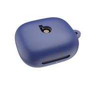 SEIAIYG Coque Compatible avec Beats Powerbeats Fit 2025, Housse de Protection Silicone Étui avec Mousqueton, LED Avant Visible (Bleu)