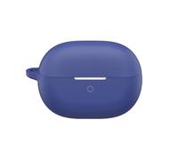 SEIAIYG Coque Compatible avec Huawei FreeBuds Pro 5, Housse de Protection Silicone Étui avec Mousqueton, LED Avant Visible - Bleu