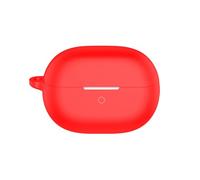 SEIAIYG Coque Compatible avec Huawei FreeBuds Pro 5, Housse de Protection Silicone Étui avec Mousqueton, LED Avant Visible - Rouge