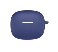 SEIAIYG Coque Compatible avec Oneplus Nord Buds 4 Pro, Housse de Protection Silicone Étui avec Mousqueton, LED Avant Visible - Bleu