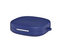 SEIAIYG Coque Compatible avec Shokz OpenFit Pro, Housse de Protection Silicone Étui avec Mousqueton, LED Avant Visible - Bleu