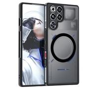 SEIAIYG Coque Magnétique pour ZTE Nubia RedMagic 11 Pro/11 Pro Plus Compatible MagSafe, Protection Intégrale Caméra, Toucher velouté, Housse Mate Antichoc - Noir