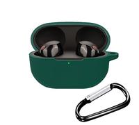 SEIAIYG Étui Sony WF-1000XM5 Coque, Housse de Protection Ultra Mince Silicone Souple [Antichoc Antidérapant] avec Mousqueton pour Sony WF-1000XM5 (Vert)