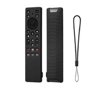 SEIAIYG Silicone Coque Compatible avec TCL RC923A / RC813A Télécommande, Housse de Protection Caoutchouc Souple, Antichoc - Noir