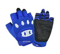 Seibertron Dirtclaw Vélo Demi Doigt Gel Rembourrés Gants, Antideparant Antichoc Mitaines Moto Course BMX MX ATV VTT de Sport Respirant Chocs Résistant Gants Adulte Taille Blue M