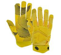 Seibertron G.A.R.G 2.0 Gel Filled Patented Anti-Impact Ultra-Stick Américain De Receveur/Receiver Gloves/Gants De Football Adult Yellow M