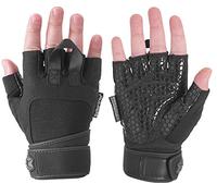 Seibertron Gants de Musculation avec Amortisseur Perméable à l'air Halterophilie pour de Performances Workout Crossfit Gymnastique Haltérophilie Entrainement Gym Cyclisme et Fitness Black XS