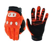 Seibertron Gants de vélo de Montagne de Course BMX MX ATV MTB pour vélo Tout-Terrain/Cross Gants de Moto de Route de Sport Motocross Reconnaissance Tactile Enfants Adolescents Fluo Orange S