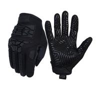 Seibertron Gants Tactiques T.B.F.I.G à Doigts Complets - Respirants, Antidérapants, Protection en Caoutchouc Flexible pour Moto, Airsoft, Paintball et Activités de Plein Air - Noir S