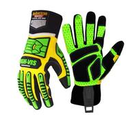 Seibertron High-VIS compétence SDXG2 SuperGrip Gel Oil & Gas Gants de sécurité de Protection Contre Les Chocs Anti-Vibrations Gants de Travail Gants de Travail, Gants mécaniques (XXL)