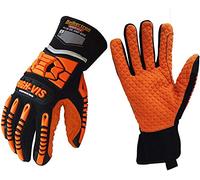 Seibertron HIGH-VIS SDXO2 Super Grip et des gants remplis de gel avec protection d'impact/oléofuge haute résistance aux chocs de sécurité avec des protecteurs impacts des mines gant XL