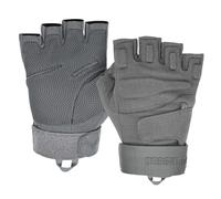 Seibertron® Homme Noir S.O.L.A.G. Gants d'assaut Opérations spéciales 1/2 Finger Light Doigts Tactique Demi de Gants de Doigt Grey M
