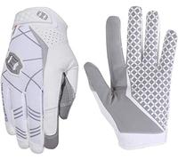 Seibertron Pro 3.0 Elite Ultra-Stick Sports Américain De Receveur/Receiver Gloves/Gants De Football Jeune et Adulte (Blanc, M)