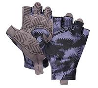 Seibertron S.P.S.G-3 Unisexe Demi-Doigt UPF100+ Gants de Protection Solaire Anti UV Respirant Gant de Cyclisme fit for VTT DH Vélo de Route, Absorbant Les Chocs, Antidérapant Gant Youth Black XS