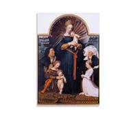 SEIBES Darmstadt Impression sur toile murale moderne Motif Madonna de Hans Holbein The Younger 40 x 60 cm