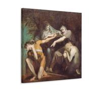 SEIBES Henry Fuseli Œdipe Impression sur toile transparente et brillante Idée cadeau 50 x 50 cm
