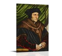 SEIBES Impression sur toile portrait de Sir Thomas More par Hans Holbein The Younger - 50 x 75 cm