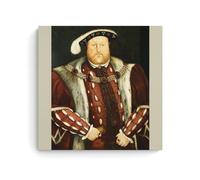 SEIBES Poster portrait du roi Henry VIII par Hans Holbein The Younger - Photo murale à suspendre - Décoration de chambre à coucher - Cadeau 40 x 40 cm