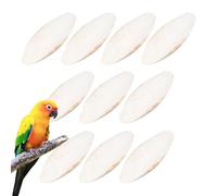 Seiche Naturel pour Oiseaux | 10 Pièces Os À pour Oiseaux | Os De Seiche D'oiseau | Jouet À Mâcher pour Perroquet | Friandises À Mâcher pour Perruche/Perroquet Seiche