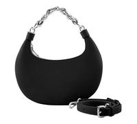 SEIDENFELT MANUFAKTUR sac à épaule bandoulière sac à main Hallila Round Crossbag Black noir