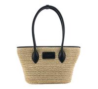 SEIDENFELT MANUFAKTUR Tulip Shopper Natural Straw With Black