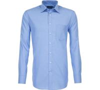 Seidensticker BUSINESS Chemise Homme Manches Longues Kent Regular Bleu Moyen 53