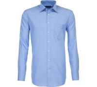 Seidensticker BUSINESS Chemise Homme Manches Longues Kent Regular Bleu Moyen 54