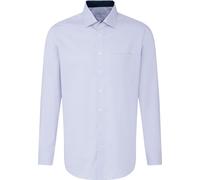 Seidensticker BUSINESS PATCH Chemise Homme Manches Longues Kent Regular Bleu Ciel à carreaux 48