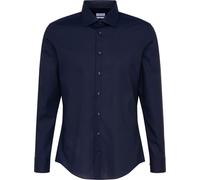 Seidensticker BUSINESS PATCH Chemise Homme Manches Longues Kent Slim-Fit Marine 37