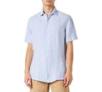 Seidensticker Chemise à Manches Courtes Shaped Fit T-Shirt, Bleu, 43 Homme