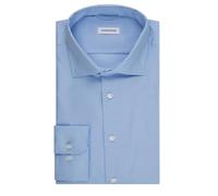 Seidensticker Chemise à Manches Longues avec col New Kent - Coupe ajustée - Bleu Clair, Bleu, 48