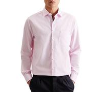 Seidensticker Chemise à Manches Longues Coupe Droite T-Shirt, Rose Clair, 44 cm Homme