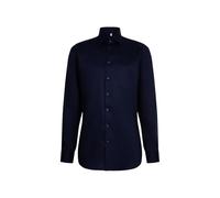 Seidensticker Chemise à Manches Longues Infroissable Bleu Nuit, Bleu, 47