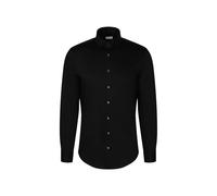 Seidensticker Chemise à Manches Longues pour Homme - Coupe ajustée, Noir, 48