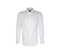Seidensticker Chemise à Manches Longues pour Homme Coupe Extra Slim, Blanc., 43
