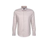 Seidensticker Chemise à Manches Longues Shaped Fit, Beige, 37 cm Homme