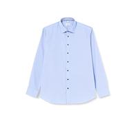Seidensticker Chemise à Manches Longues Shaped Fit T-Shirt, Bleu Clair, 38 Homme