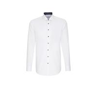 Chemise business Seidensticker pour homme - Coupe extra slim - Infroissable - Col Kent - Manches longues - Patch - 100 % coton