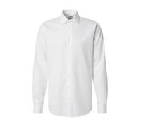 Chemise business Seidensticker pour homme - Coupe ajustée - Infroissable - Col Kent - Manches extra longues - 100 % coton